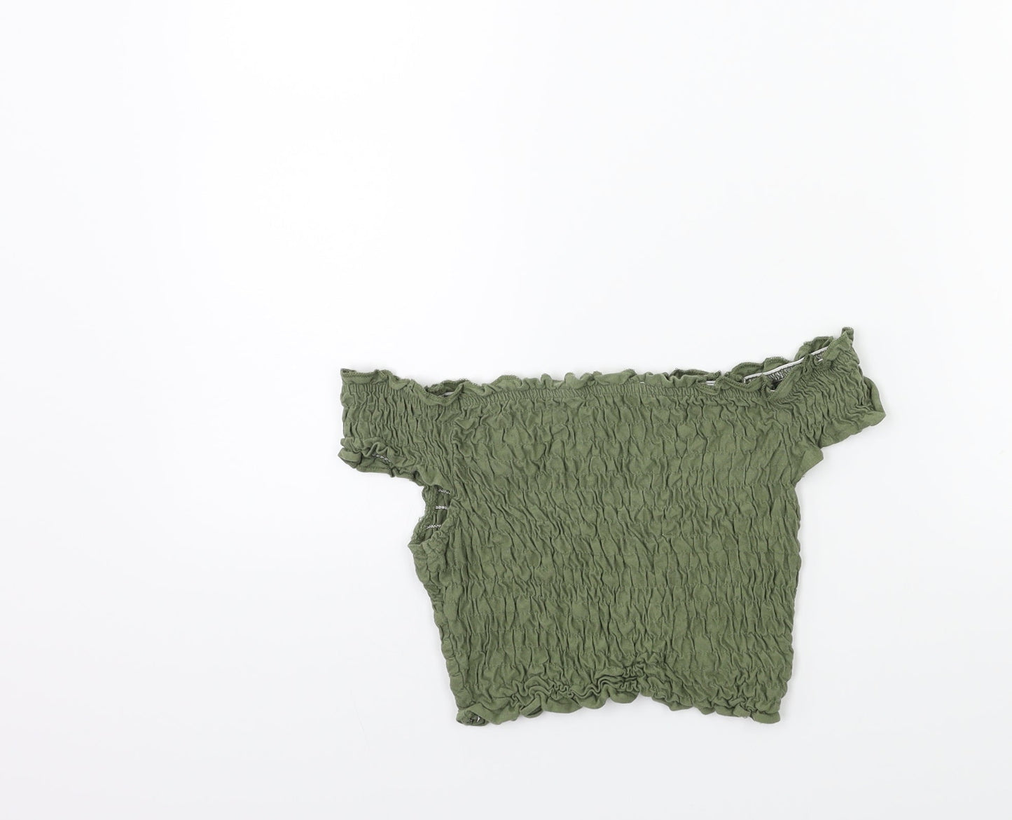Miss Selfridge Womens Green   Basic Blouse Size 6