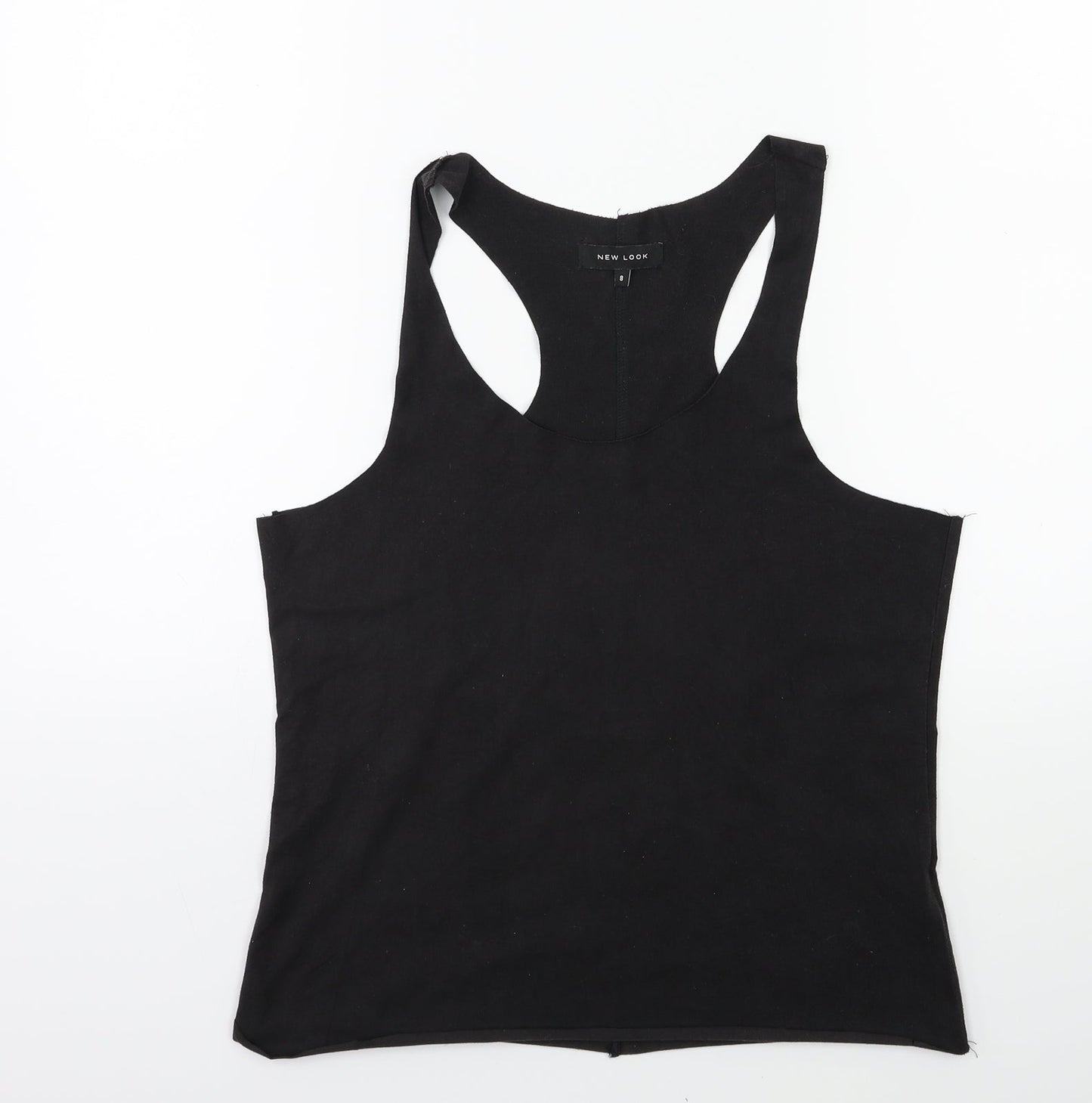 New Look Womens Black   Basic Tank Size 8
