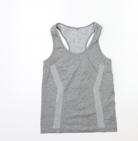WORKOUT Womens Grey   Basic Tank Size 6