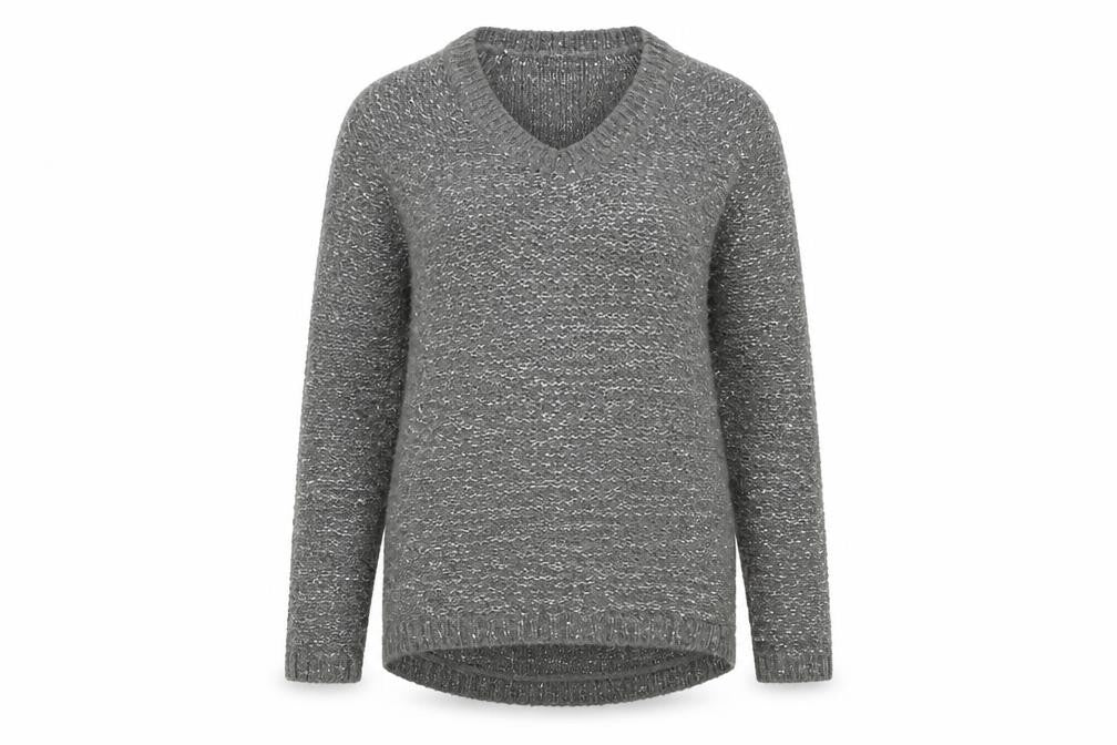George Womens Grey  Knit Pullover Jumper Size 14
