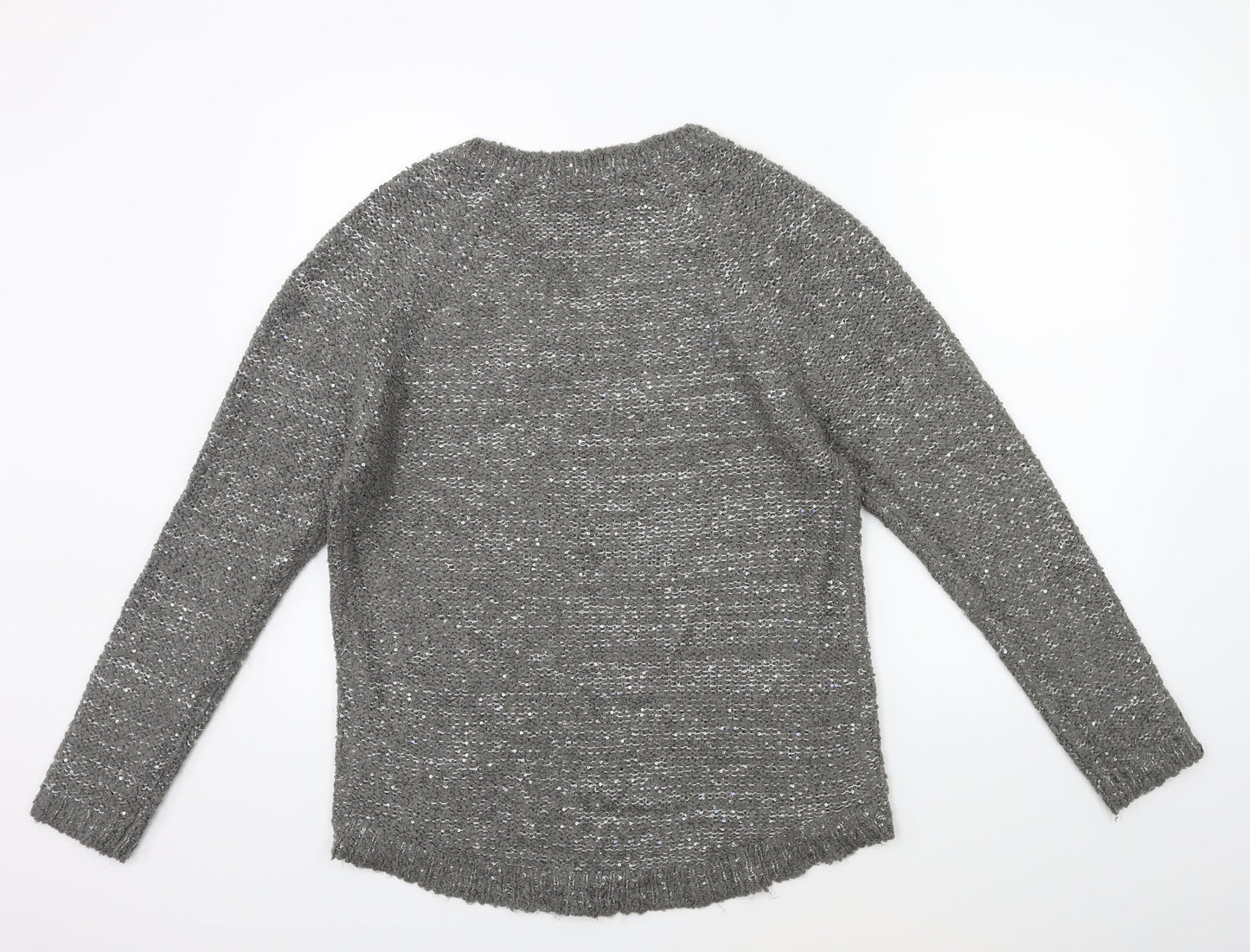 George Womens Grey  Knit Pullover Jumper Size 14