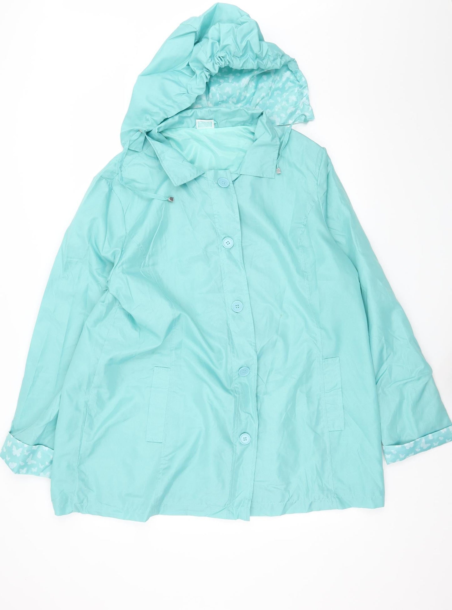 Anne De Lancay Womens Blue   Jacket  Size L