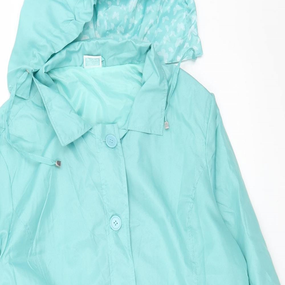 Anne De Lancay Womens Blue   Jacket  Size L