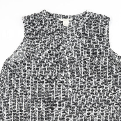 H&M Womens Green   Basic Blouse Size 8