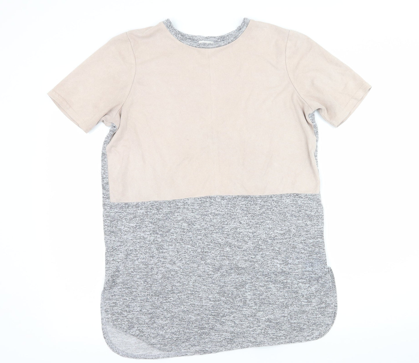 River Island Womens Grey  Jersey Basic T-Shirt Size 8