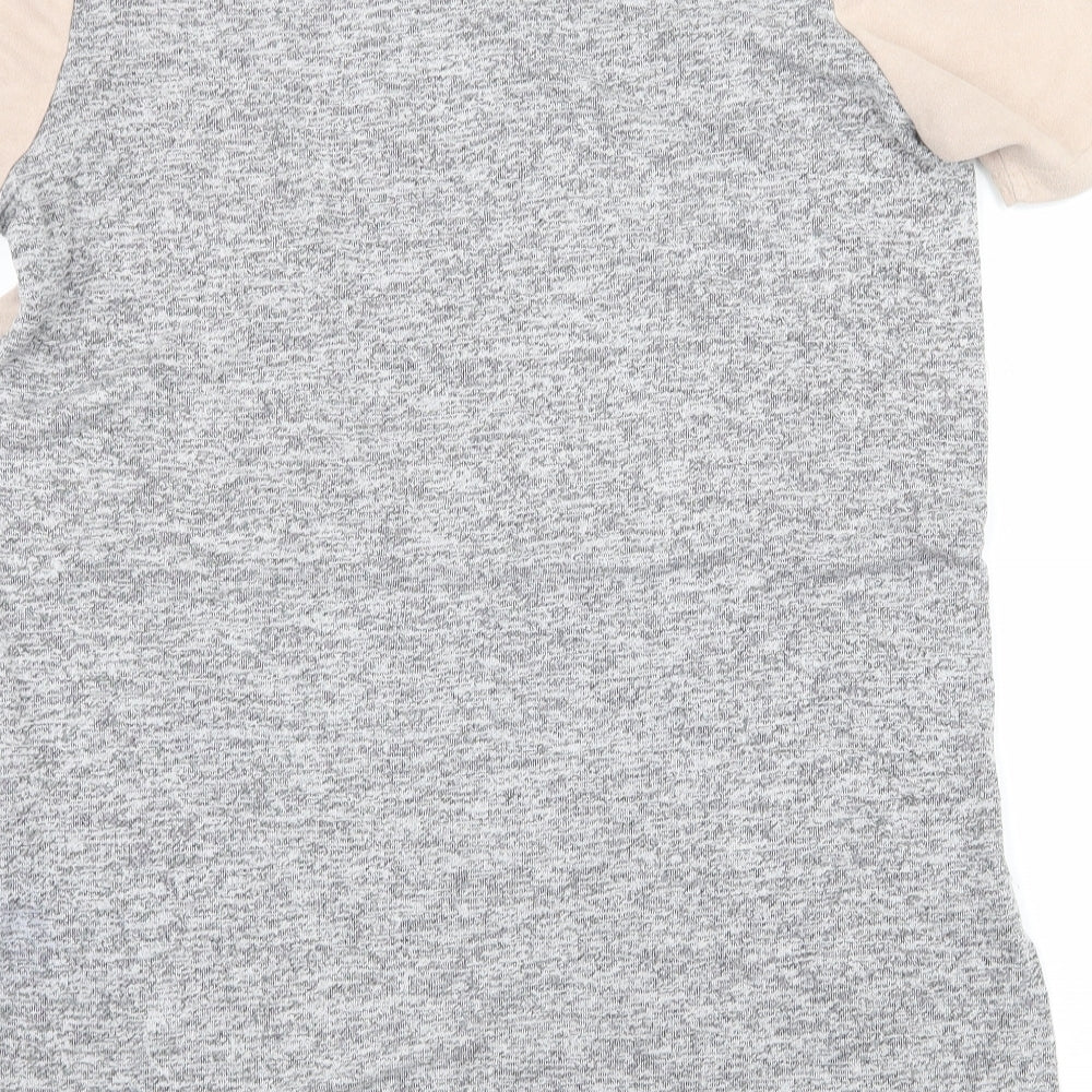 River Island Womens Grey  Jersey Basic T-Shirt Size 8