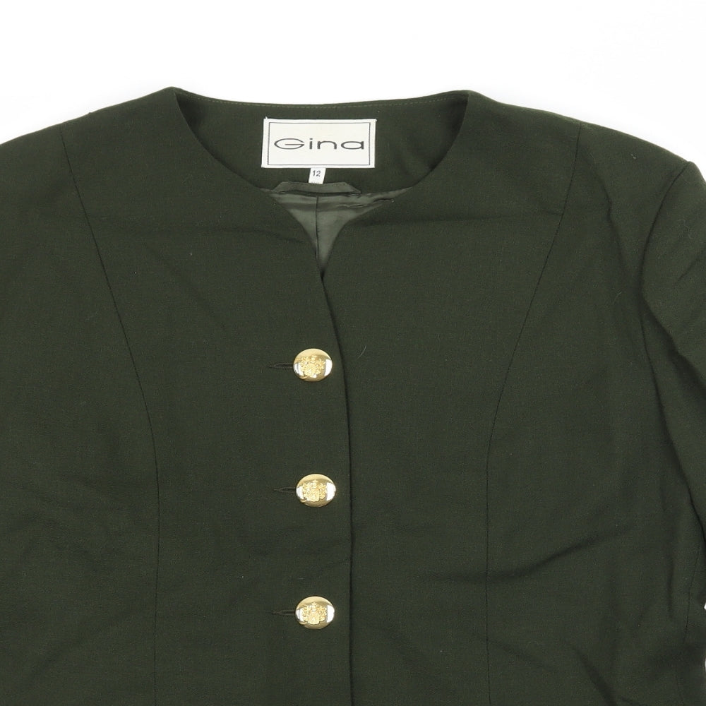 Gina Womens Green   Jacket  Size 12