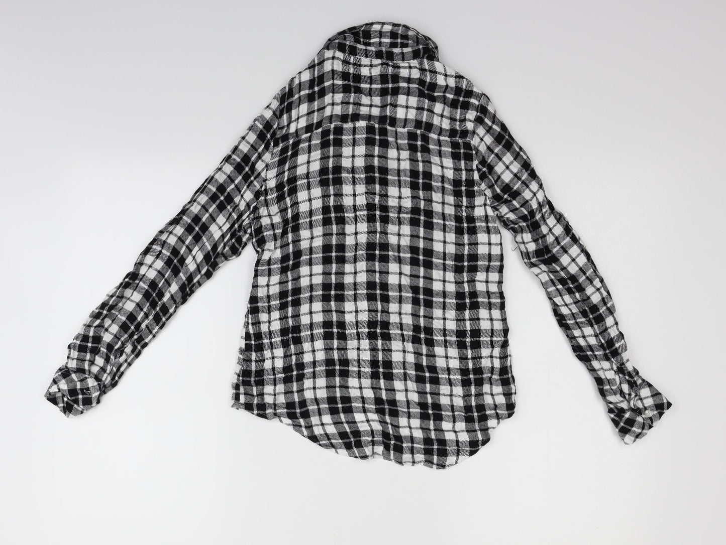 Matalan Girls Black Striped  Basic Button-Up Size 10 Years