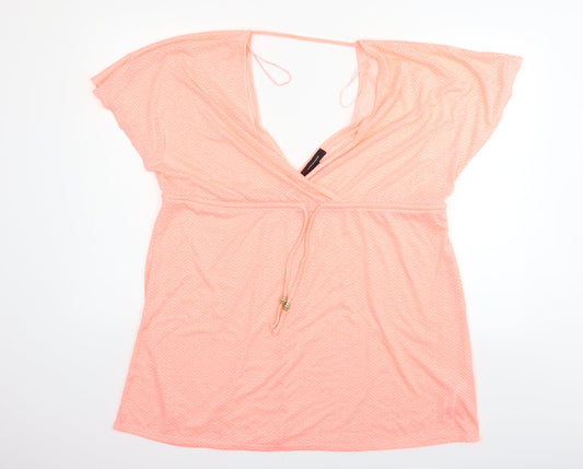 Atmosphere Womens Orange   Basic T-Shirt Size L