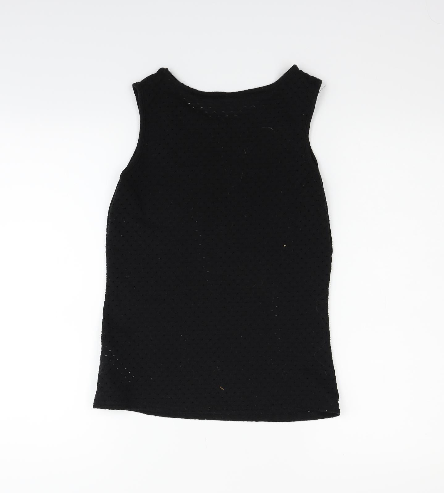 New Look Womens Black   Basic Tank Size 6