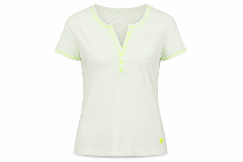 Basler Womens Gold Polka Dot  Basic T-Shirt Size 14
