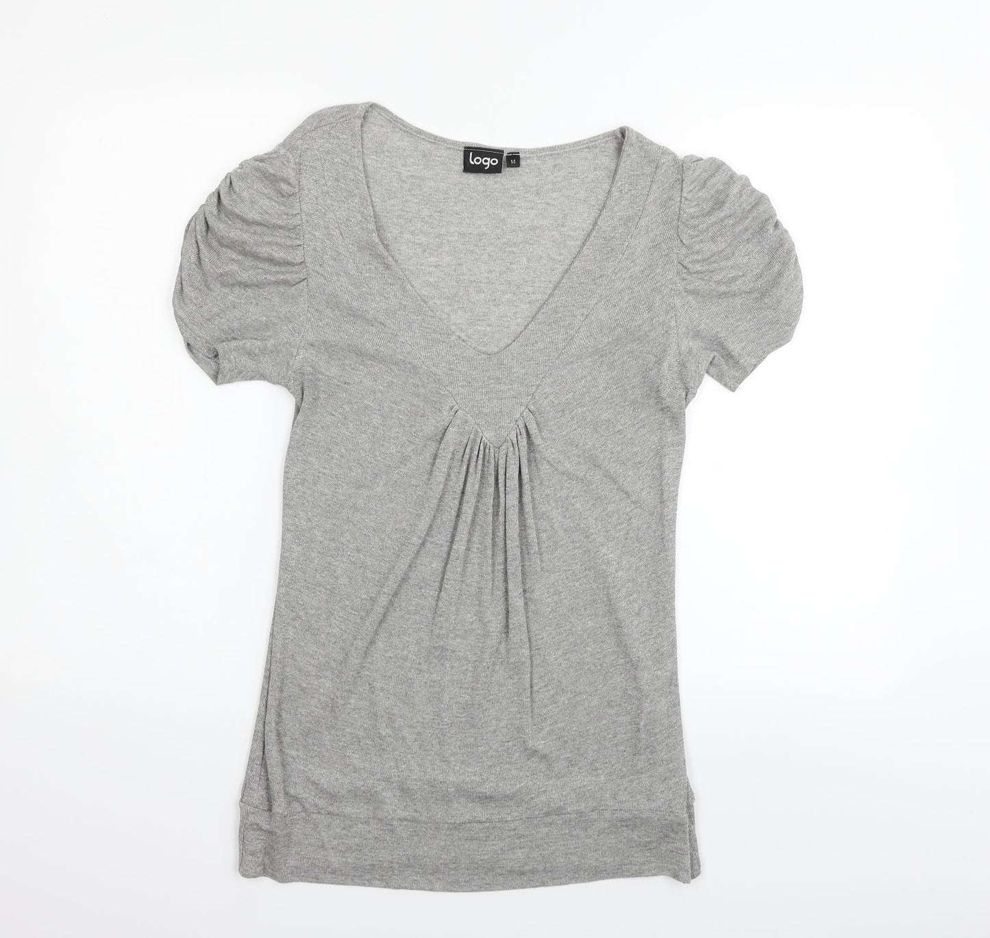 Logo Womens Grey   Fit & Flare  Size 14