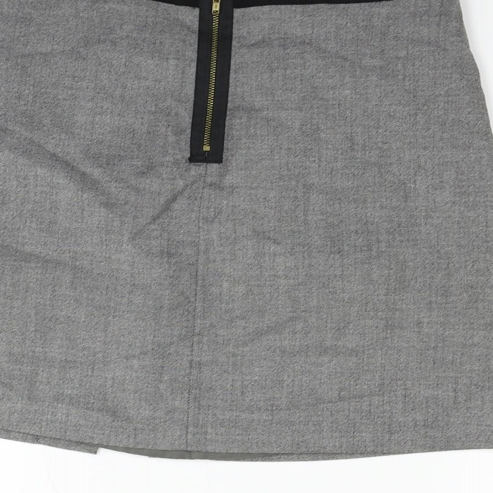 H&M Womens Grey   Flare Skirt Size 12