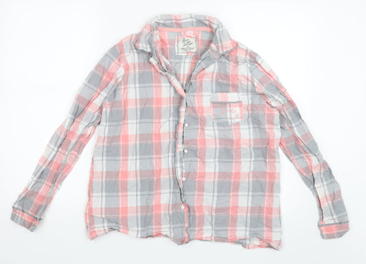 Primark Womens Pink Check  Top Pyjama Top Size 14