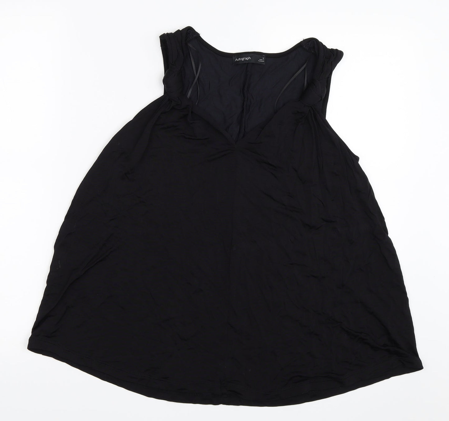 Marks and Spencer Womens Black   Basic Blouse Size 12