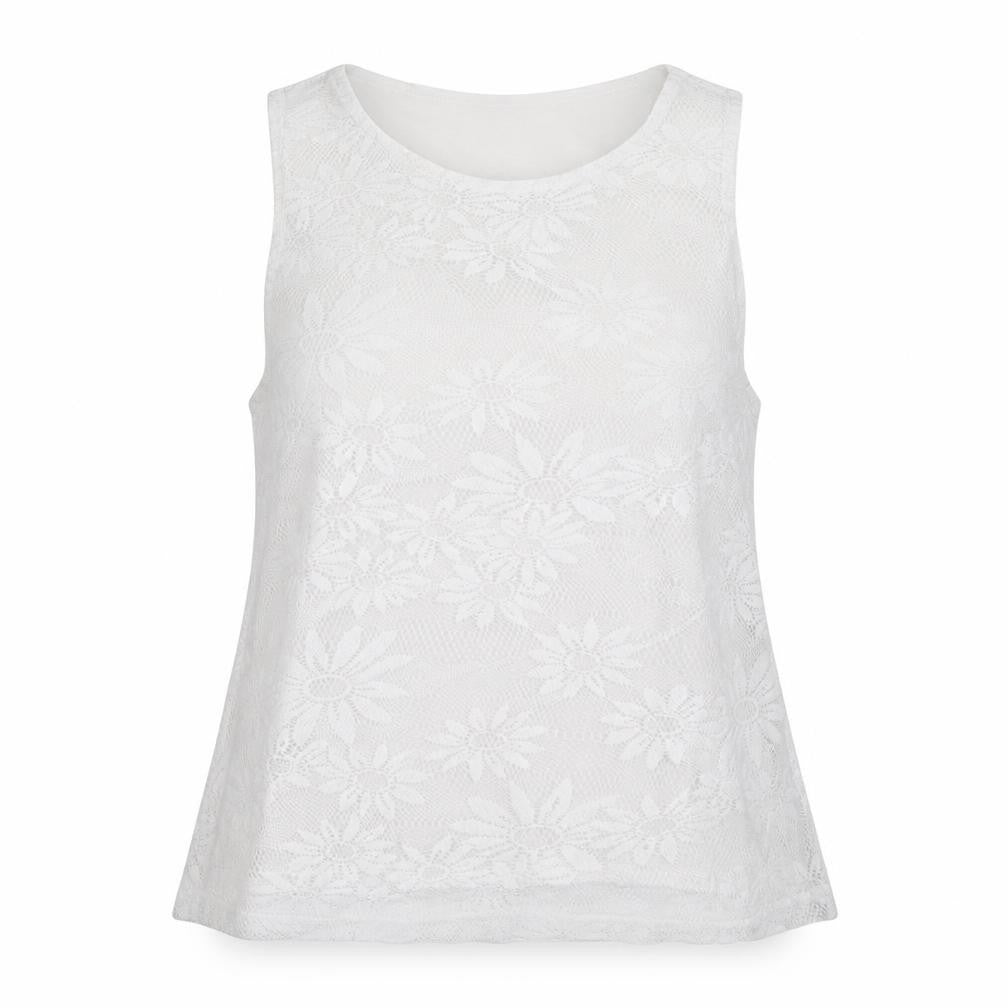 Topshop Womens White   Basic Tank Size 10