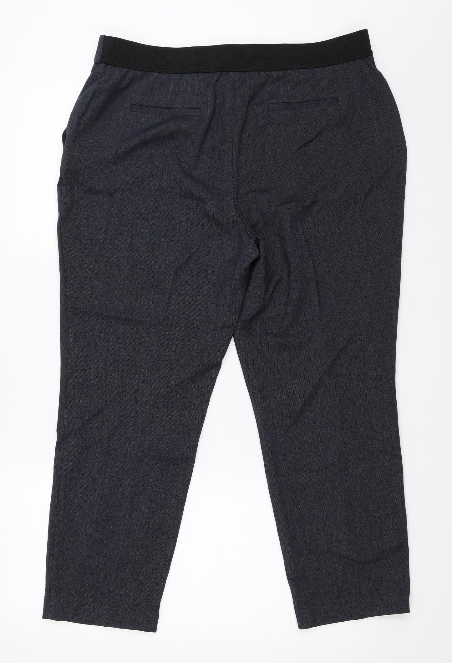 Bonmarché Womens Blue   Capri Trousers Size 16 L25 in