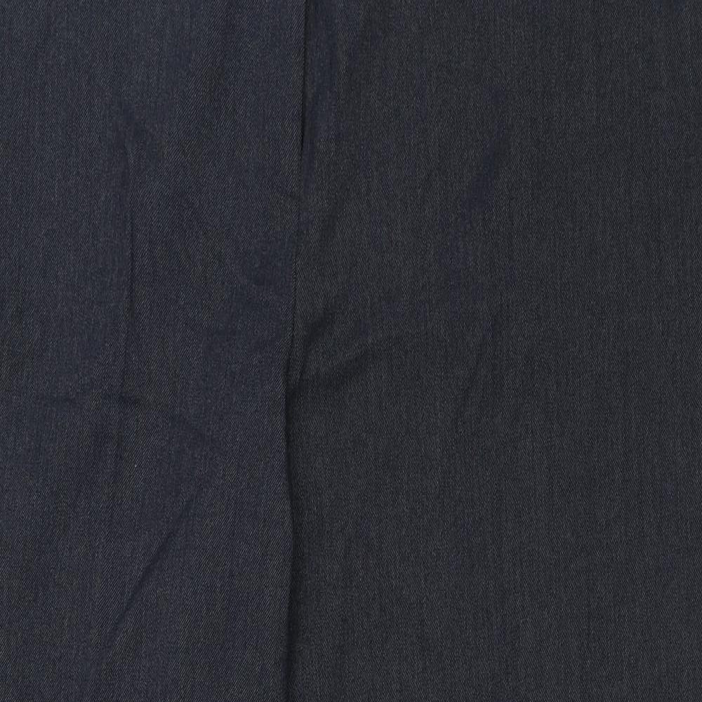 Bonmarché Womens Blue   Capri Trousers Size 16 L25 in