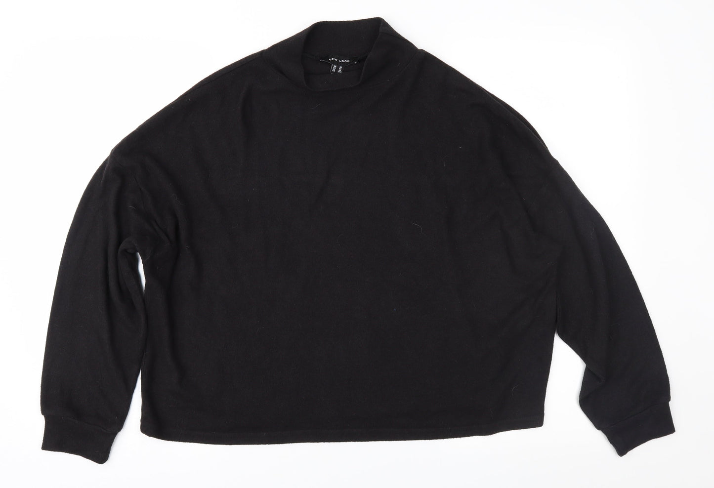 New Look Womens Black  Fleece Pullover Jumper Size M