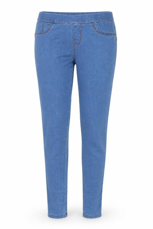 Denim & Co. Womens Blue  Denim Jegging Jeans Size 10 L27 in