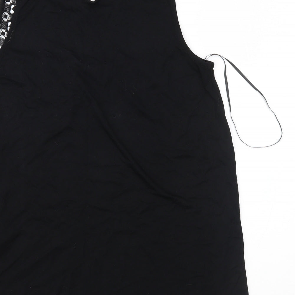 F&F Womens Black   Basic Blouse Size 8