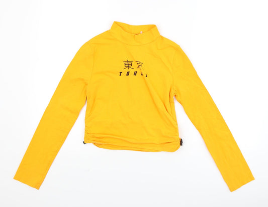 George Girls Yellow   Basic T-Shirt Size L  - Tokyo