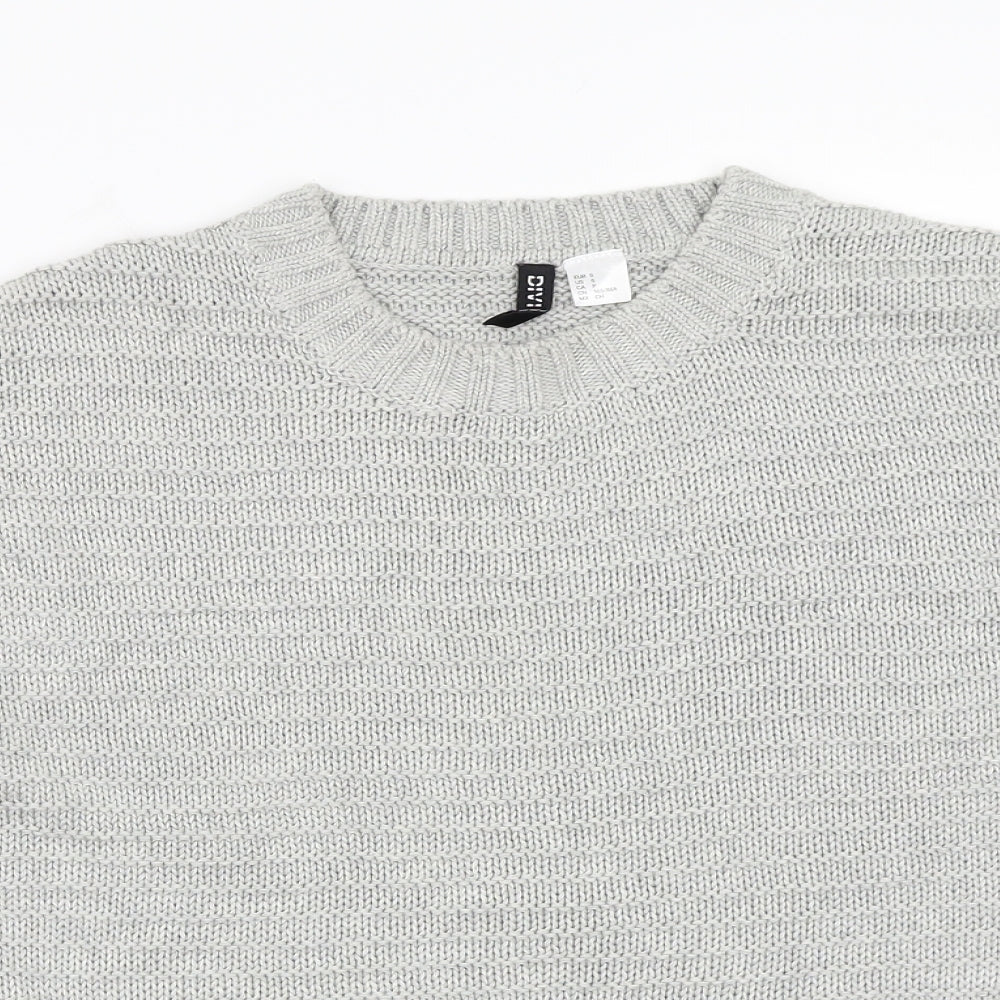 H&M Womens Grey   Pullover Jumper Size S