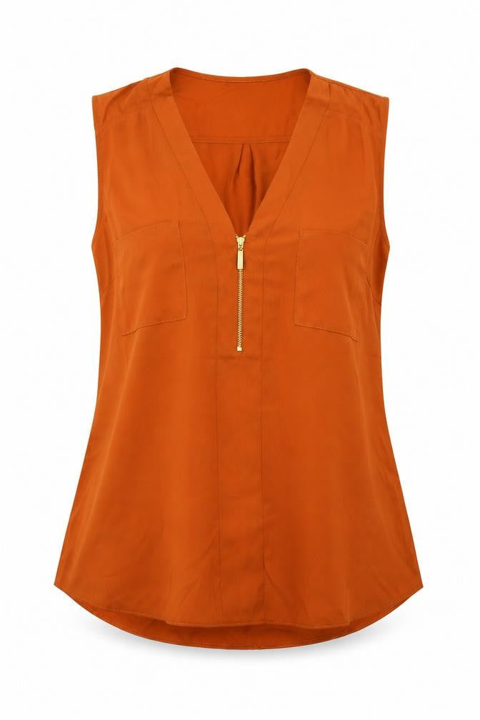 George Womens Brown   Basic Blouse Size 14