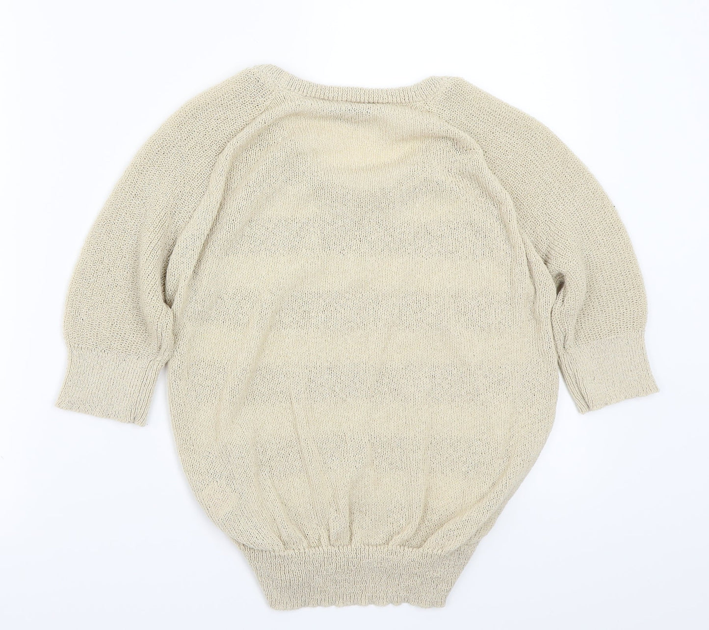 peacocks  Womens Beige Striped  Pullover Jumper Size M