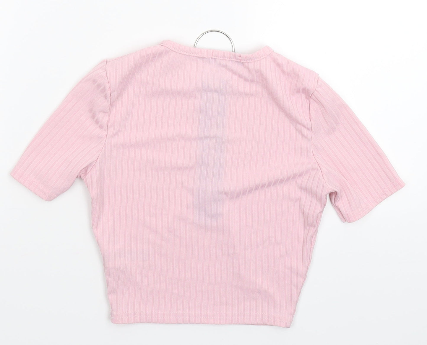 PRETTYLITTLETHING Womens Pink   Basic T-Shirt Size 4