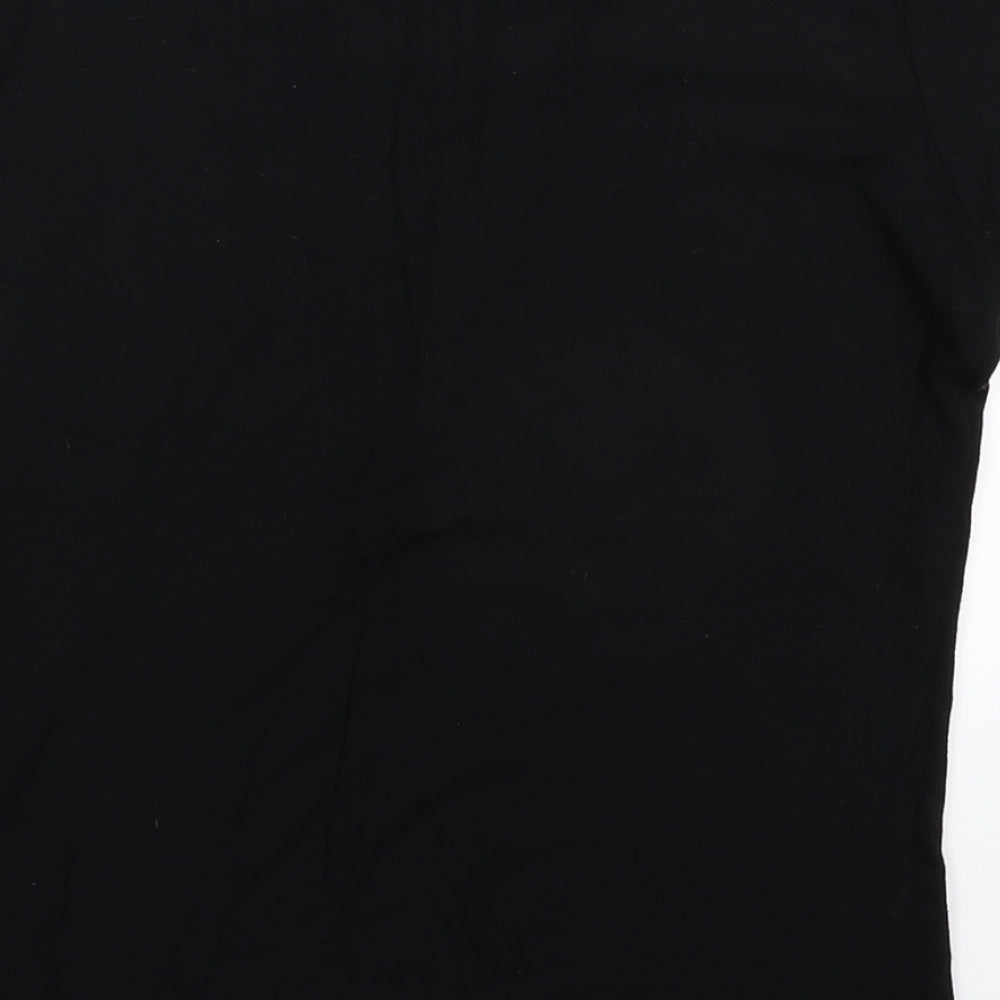 Foxy Womens Black   Basic T-Shirt Size M
