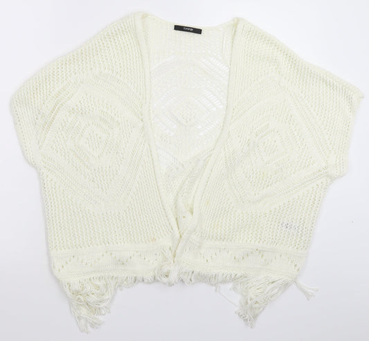 George Womens White  Knit Vest Jumper Size 16