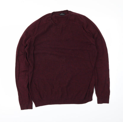Front view of Next men’s red jumper, size M
