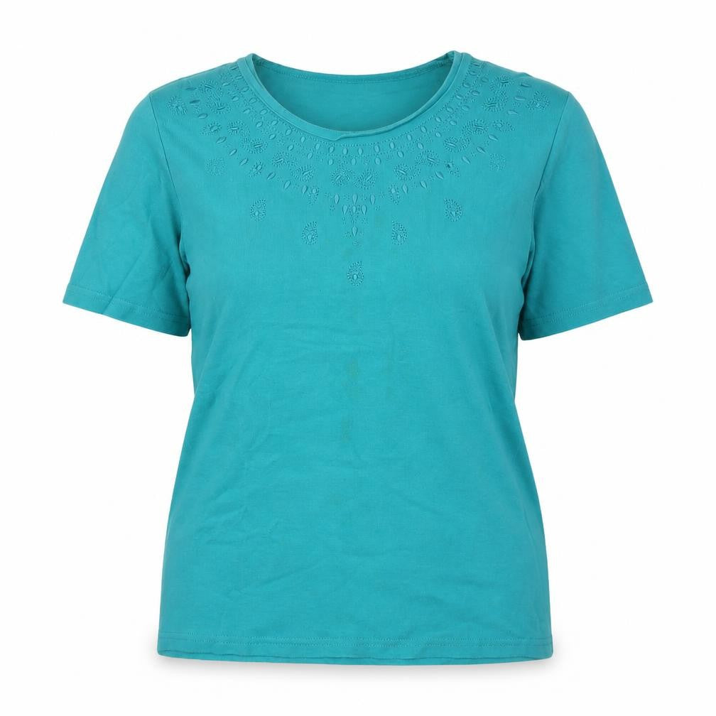 Honor Womens Green   Basic T-Shirt Size 14