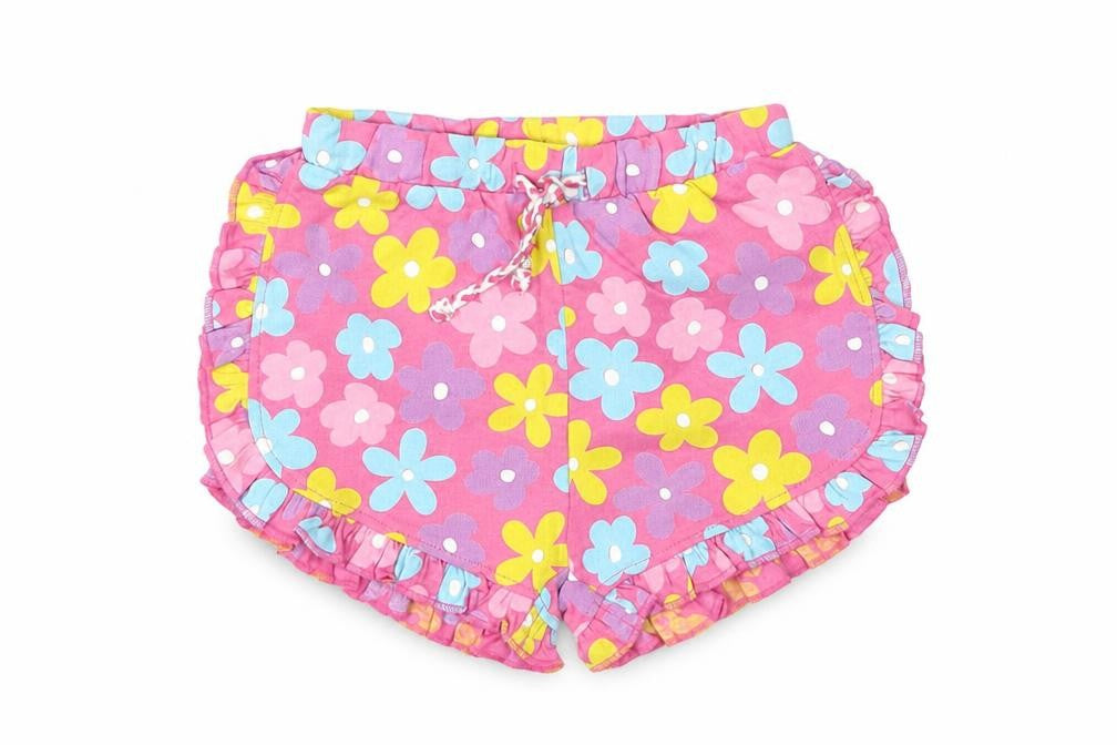 Preworn Boys Pink Floral  Cropped Trousers Size 12-18 Months