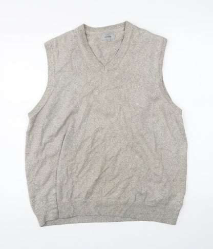 Additional front view of Marks & Spencer men’s beige jumper, size L