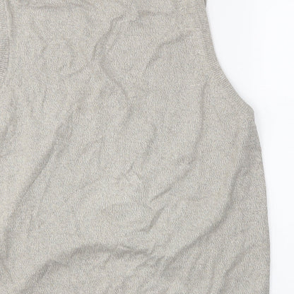 Brand and care label for Marks & Spencer men’s beige jumper, size L