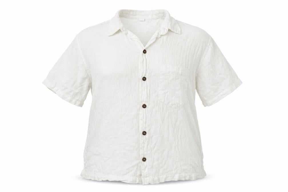 Preworn Womens White   Basic Button-Up Size XL