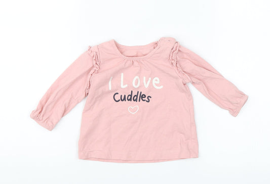 Matalan Baby Pink   Basic Blouse Size 3-6 Months  - I love cuddles