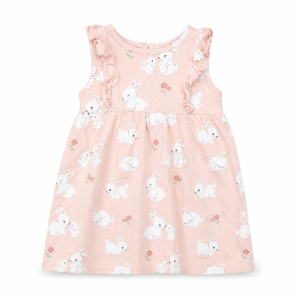 H&M Baby Pink   Shift  Size 6-9 Months  - Bunnies