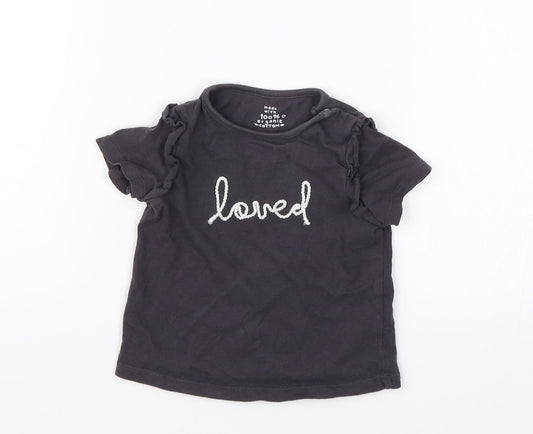 Fred & Flo Baby Blue   Basic T-Shirt Size 6-9 Months  - Loved