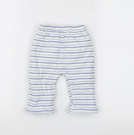 Stomp Baby White Striped  Sweatpants Trousers Size 3-6 Months
