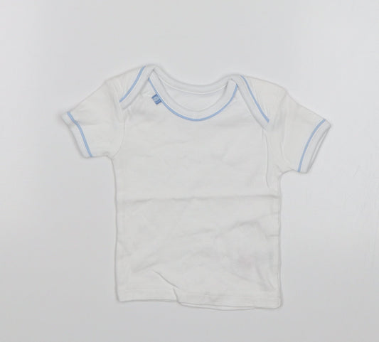 Preworn Baby White   Basic T-Shirt Size 0-3 Months