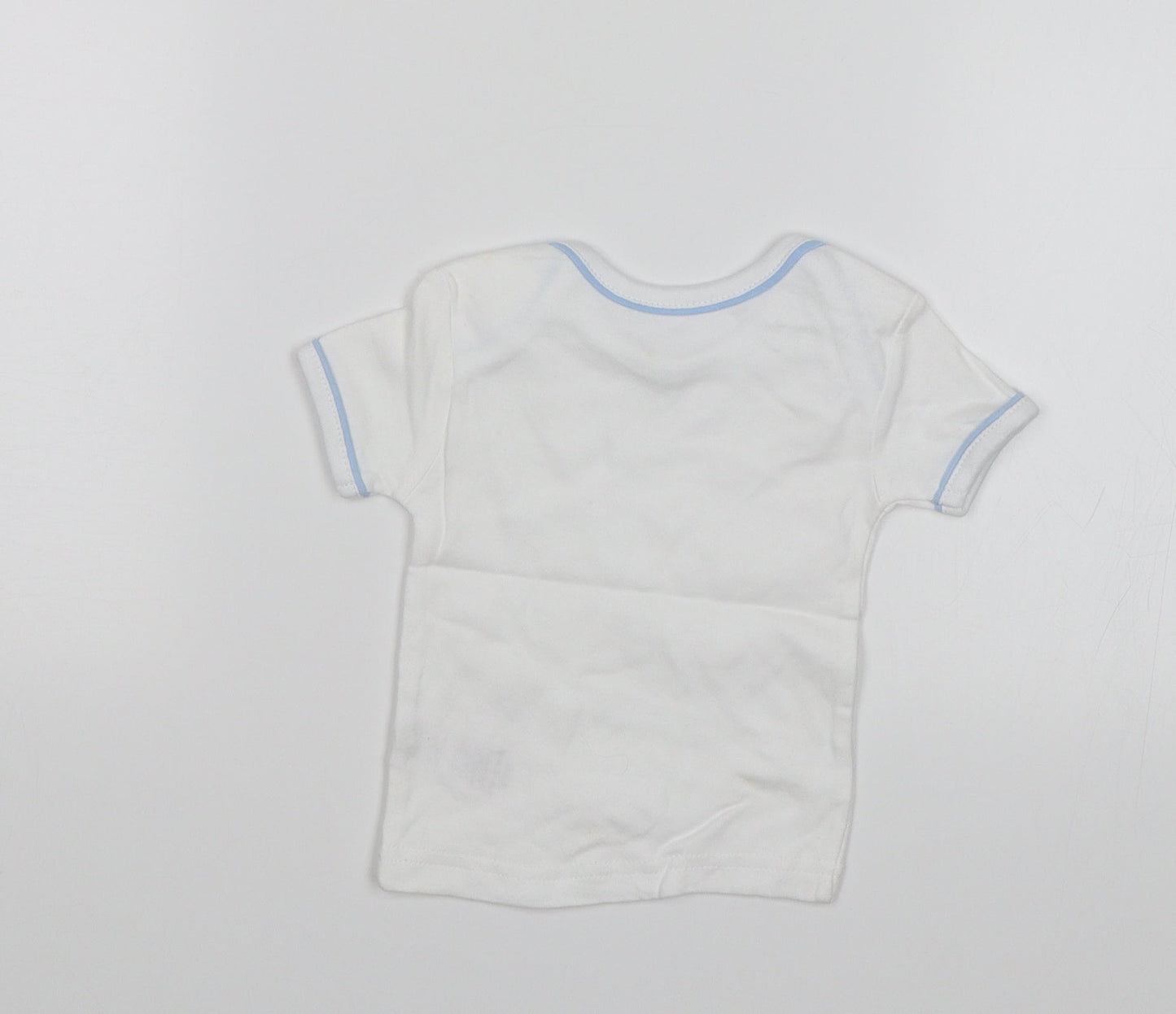 Preworn Baby White   Basic T-Shirt Size 0-3 Months