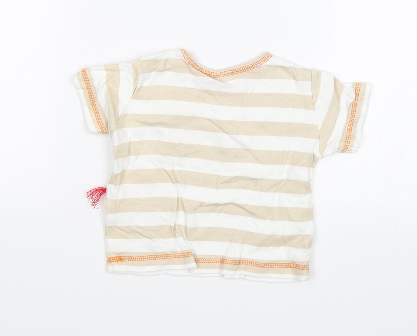 NEXT Baby Orange   Basic T-Shirt Size 3-6 Months  - Giraffe