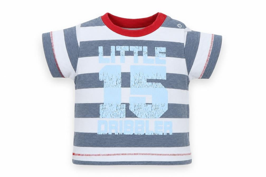 NEXT Baby Blue Striped  Basic T-Shirt Size 0-3 Months  - Little dribbler