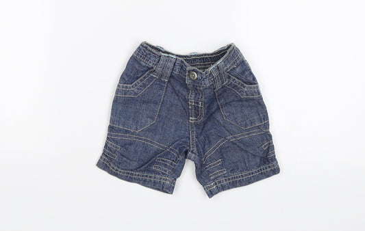 Matalan Baby Blue   Cargo Jeans Size 0-3 Months