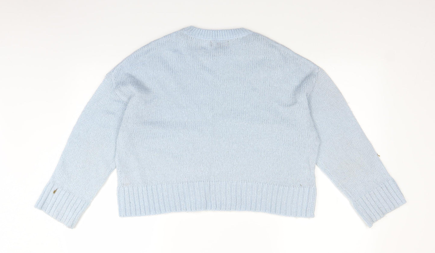 New Look Womens Blue  Knit Pullover Jumper Size M