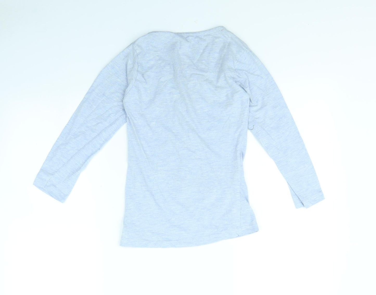 Fabulous Womens Blue Solid  Babydoll Pyjama Top Size 6