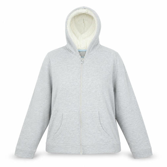 Front view of Debenhams women’s grey jacket, size UK 14, - sleepwear